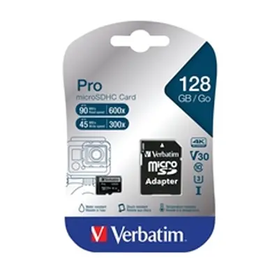 Verbatim Pro microSDXC Memory Card Class 3 128GB 47044