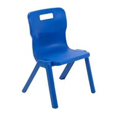 350 High Antibacterial One Piece Polypropylene Chair-Blue