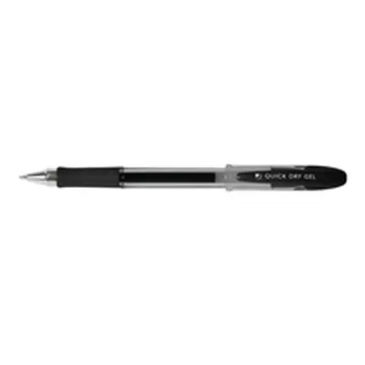 Q-Connect Quick Dry Gel Pen Medium Black (Pack of 12) Ref KF00678