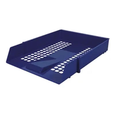 Contract Letter Tray Plastic Mesh Design 275x61x350mm Blue