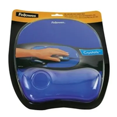 Fellowes Crystals Gel Mouse Pad Blue