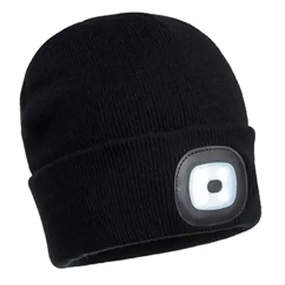 Beanie LED Head Light USB Rechargeable (Black)