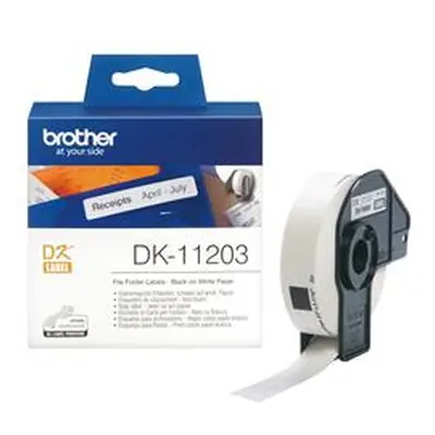 Brother DK Labels DK-11203 17mm x 87mm File Folder Labels 300 DK11203