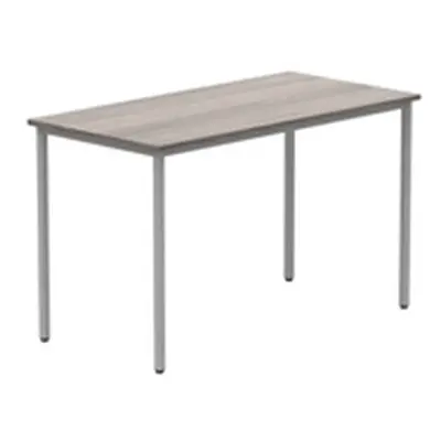 Office Rectangular Multi-Use Table 1200X600 Alaskan Grey Oak/Silver