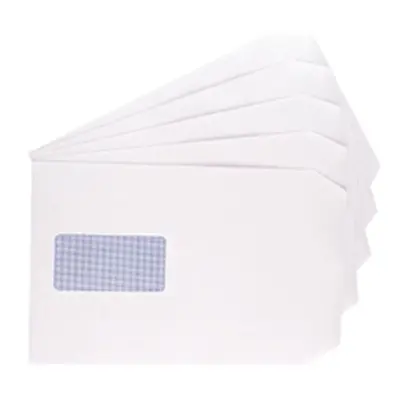 Q-Connect C5 Envelopes Window Pocket SelfSeal White Pk500- KF71463