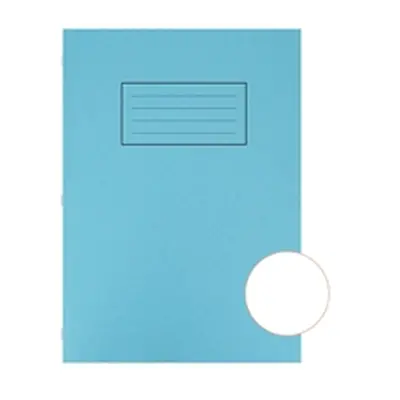 Silvine A4 Exercise Book Plain 75gsm 80 Pages Blue