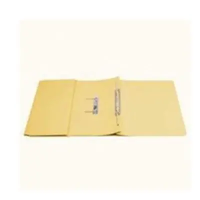 Q-Connect Transfer Pocket File 38mm Capacity Foolscap Yellow (Pack 25)