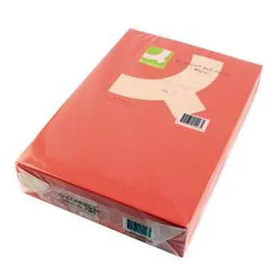 Q-Connect Bright Red Coloured A4 Copier Paper 80gsm Ream - KF01427