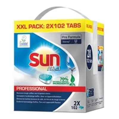 Sun Pro Formula All In 1 Dishwasher Tabs 2x102 (Pack of 204) 101109057