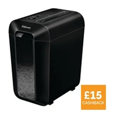 Fellowes Powershred LX65 Cross-Cut Shredder Black 4400601