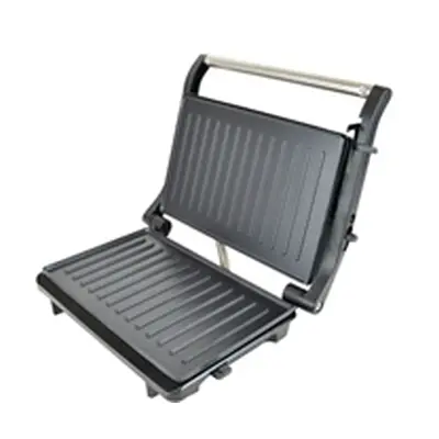 Lloytron KitchenPerfected Health Grill/Panini Press Black/Steel LY2701