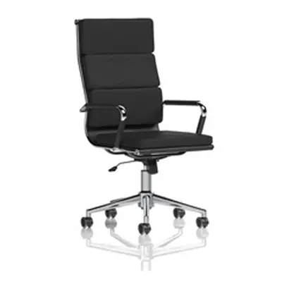 Hawkes Black PU Chrome Frame Executive Chair - EX000219