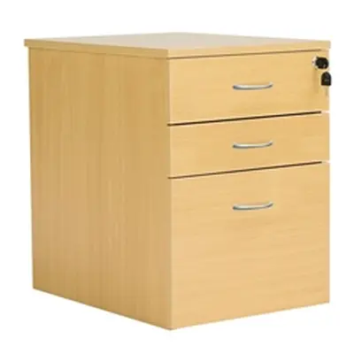 3 Drawer High Mobile Pedestal Nova Oak