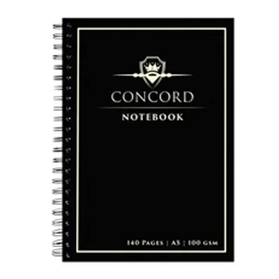 Concord Jotta Notebook 140 Page A5 Black (5 Pack) 8959-CON