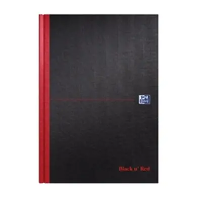 Black n' Red Plain Casebound Hardback Notebook A4 (5 Pack)