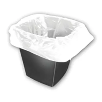 2Work Square Bin Liners 30 Litre White (1000 Pack)