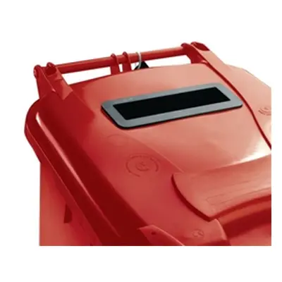 Confidential Waste Wheelie Bin 140 Litre Red