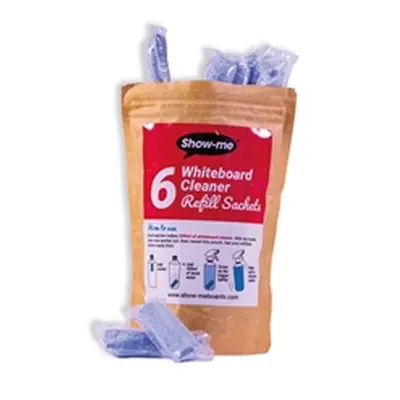 Show-Me Whiteboard Cleaner Refill Sachets (Pack of 6) WCE500R6