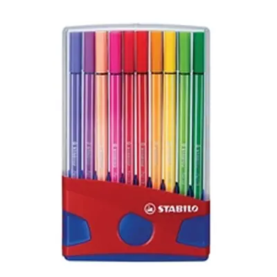 Stabilo Pen 68 Premium Felt Tip Pen Colorparade Assorted (Pack of 20)