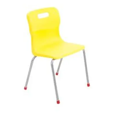 Titan 4 Leg Chair Size 4 - 380mm Seat Height - Yellow - T14-Y