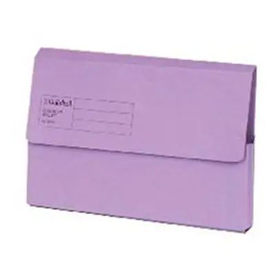 Exacompta Guildhall Document Wallet Foolscap Violet (50 Pack)