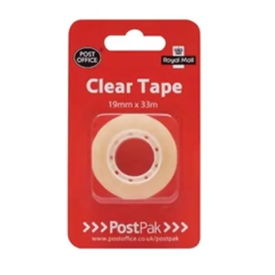 PostPak Clear Sticky Tape 19mm (12 Pack)