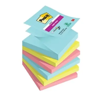 Post-it Super Sticky Z-Notes 76x76mm 90 Sheets Cosmic (Pack of 6)