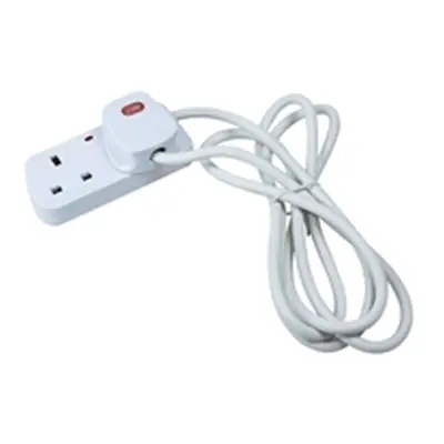 CED 2-Way White Extension Lead CEDTS2213M