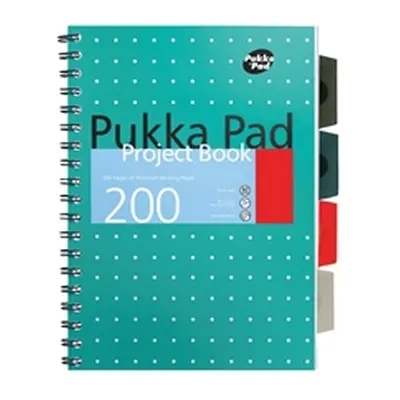 Pukka Pad Metallic Cover Wirebound Project Book A4+(3 Pack) 8521-MET