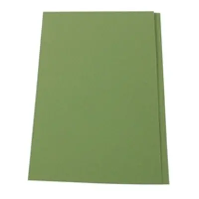 Exacompta Guildhall Square Cut Folder 315gsm Foolscap Green (100 Pack)