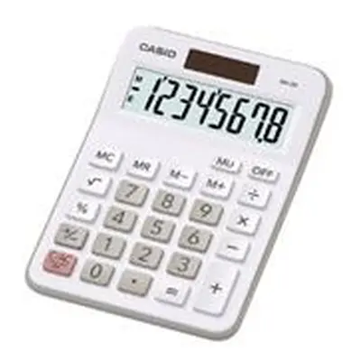 Casio Calculator Desktop Battery/Solar-powered 8 Digit 4 - MX-8B-WE