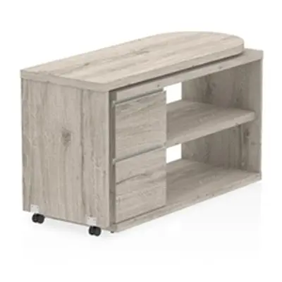 Fleur Smart Storage Desk Grey Oak