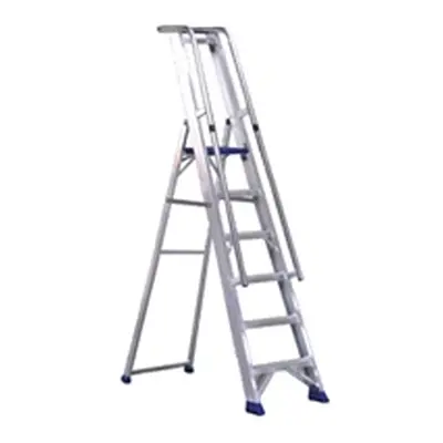 Aluminium 7 Steps Ladder With Platform 377857