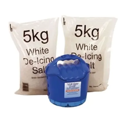 Handheld Salt Shaker and 2xBags of White Salt 5kg