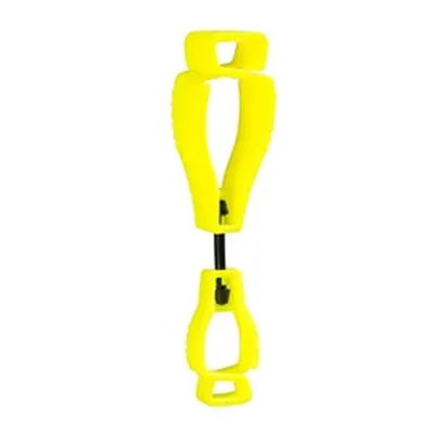 Glove Clip Metal Free (Pk40) (Yellow)