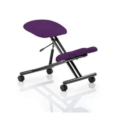 Kneeling Stool Black Frame Bespoke Colour Tansy Purple