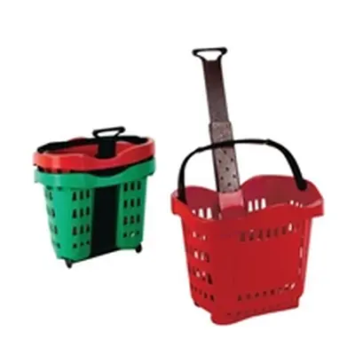 Giant Shopping Basket/Trolley Red SBY20753