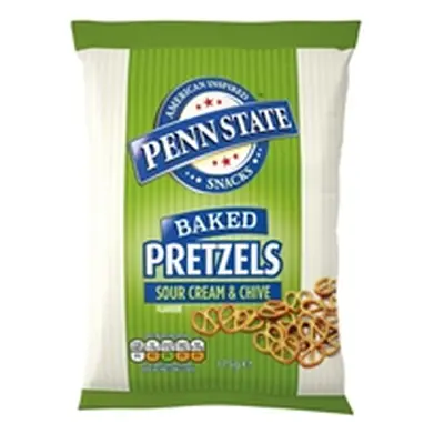 Penn State Sour Cream and Chive Baked Pretzels 175g (Pack of 8)