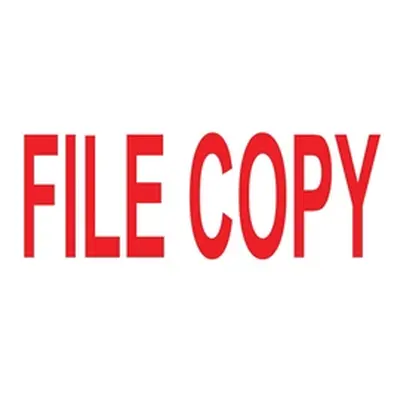 COLOP Green Line Word Stamp File COPY Red