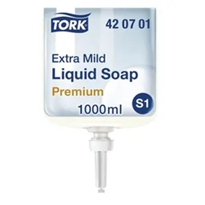 Tork Extra Mild Liquid Soap Refill S1 Non Perfumed 1 Litre (6 Pack)