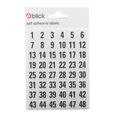 Blick White/Black 00-99 Labels 7mm x 13mm (2880 Pack) RS016250