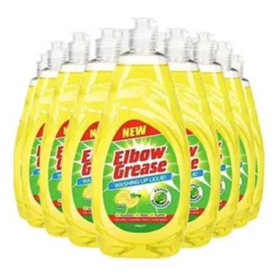 Elbow Grease Lemon Fresh Washing Up Liquid 600ml - PACK (12)