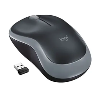 Logitech M185 Wireless Optical Mouse Ambidextrous Grey 910-002238