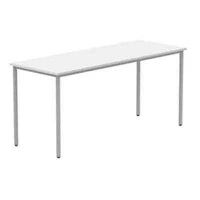 Office Rectangular Multi-Use Table 1600X600 Arctic White/Silver