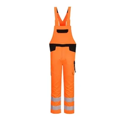 PW2 Hi-Vis Bib & Brace (Orange & Black) Large