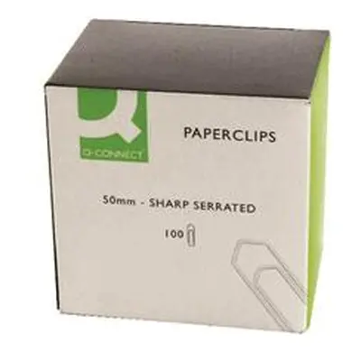 Q-Connect Paperclips Giant No Tear 50mm (Pack of 1000) Ref KF01318Q