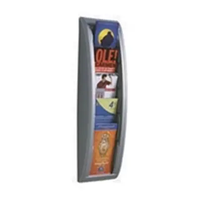 Fast Paper Quick Fit System Wall Display 5x1/3 A4 Silver 4062.35