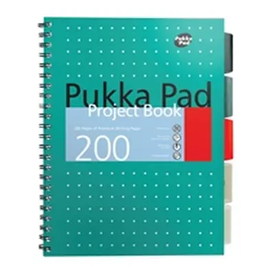 Pukka Pad Metallic Cover Wirebound Project Book B5 (3 Pack) 8518-MET