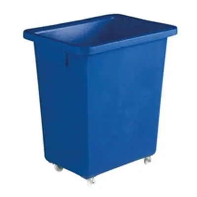 Bottle Skip 580X410X700mm 4X50mm Swivel Blue