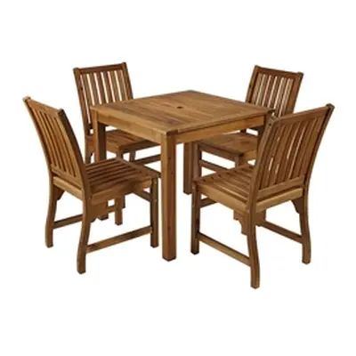 Hardy Outdoor Dining Square Table and Chair Set Acacia Wood